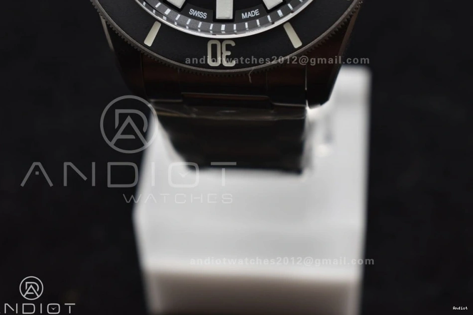 1:1 on Black Titanium Titanium Ceramic Black Dial Best Edition XF Pelagos A2824 Bracelet 0215